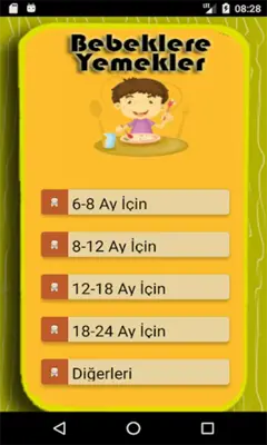 Bebekler İçin Yemek Tarifleri android App screenshot 5
